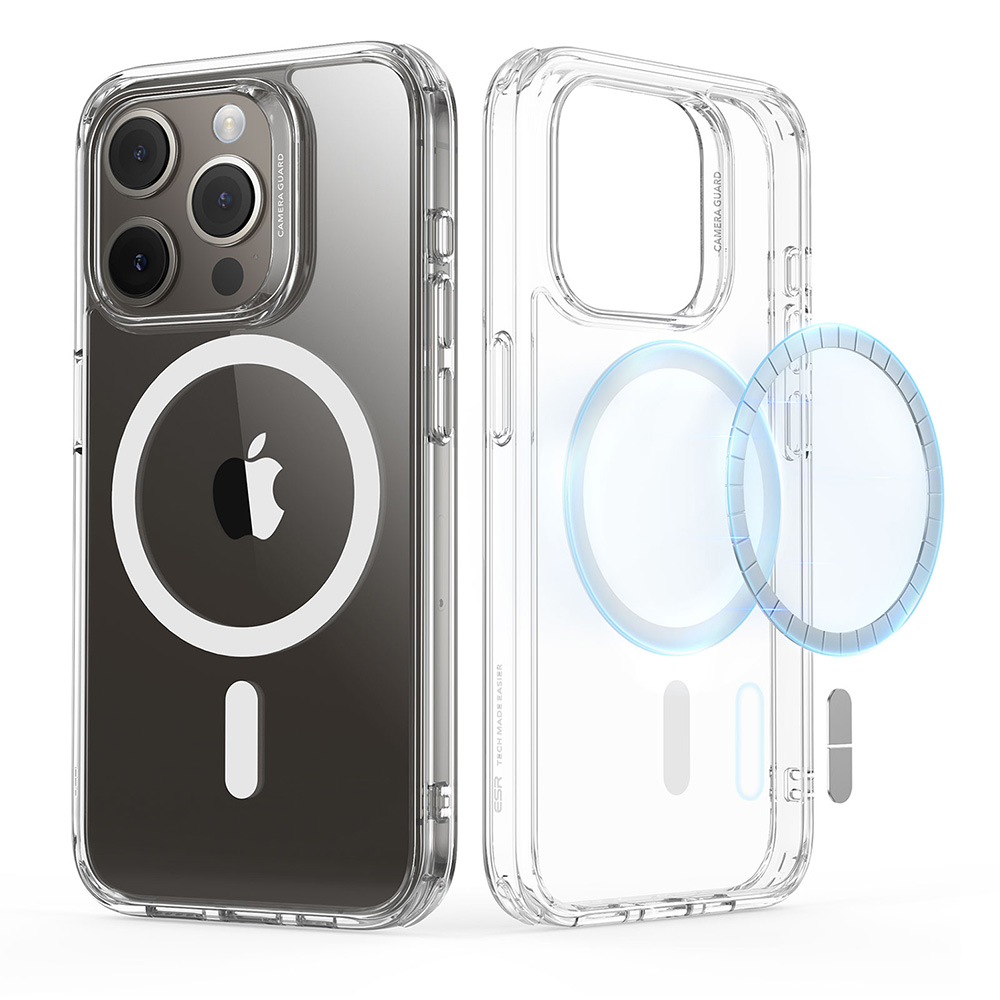 ESR Classic Hybrid Case (HaloLock), Compatible with iPhone 15 Pro 