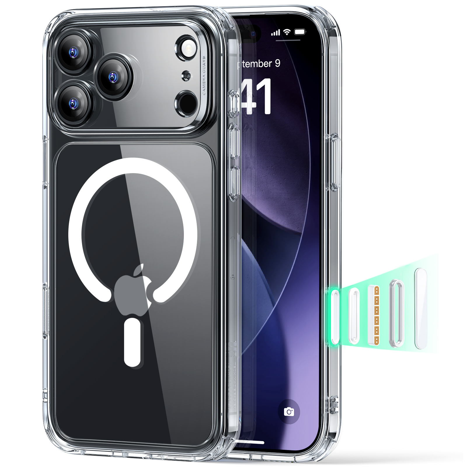 ESR Classic Hybrid Magnetic Case (Camera Control)for iPhone 17 Pro 